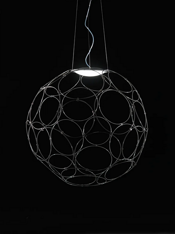Lampada a sospensione in acciaio LED Fabbian Giro fabbrica Fabbian dall'Italia. Foto №3