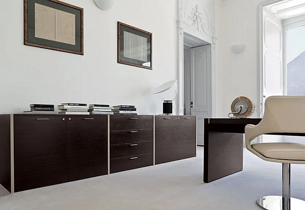 Scrivania executive in legno a forma di L con cassetti Blade i 4 Mariani fabbrica i 4 Mariani dall'Italia. Foto №12
