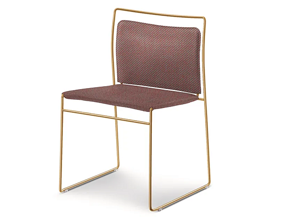 Sedia impilabile in metallo con base a pattini Tulu CASSINA fabbrica CASSINA dall'Italia. Foto №5