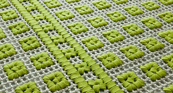 Tappeto quadrato fatto a mano in fibra naturale PAOLA LENTI ORTO TAOT01 fabbrica PAOLA LENTI dall'Italia. Foto №2