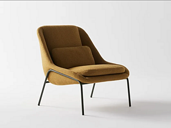 Poltrona in tessuto con braccioli Fency Nube Italia N193001