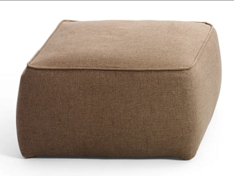 Pouf quadrato in tessuto Rondo Black Tie RON60