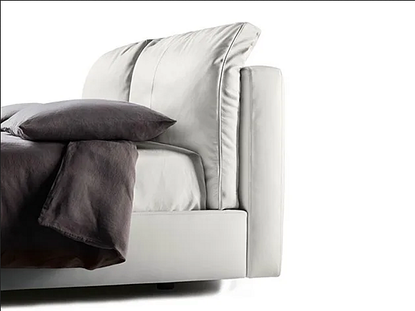 Letto matrimoniale con testiera imbottita in tessuto Massimosistema POLTRONA FRAU fabbrica POLTRONA FRAU dall'Italia. Foto №4