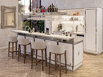 Bar personalizzato in acciaio Officine Gullo Lounge fabbrica Officine Gullo dall'Italia