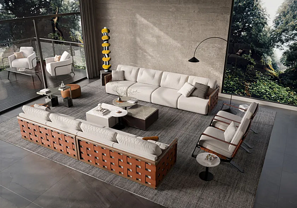 Divano in tessuto a 5 posti Tress FORMITALIA TRESS fabbrica FORMITALIA dall'Italia. Foto №3