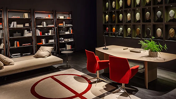 Poltrona girevole in pelle con base a 5 razze e braccioli Downtown Conference Poltrona Frau fabbrica POLTRONA FRAU dall'Italia. Foto №4