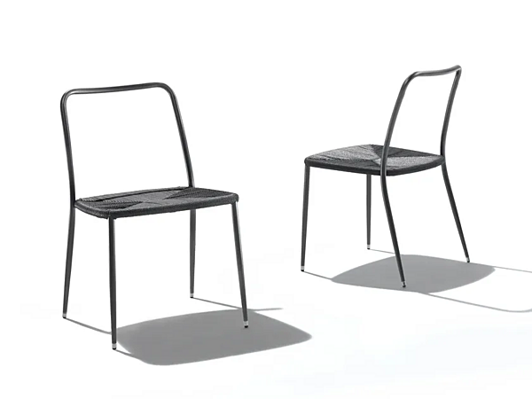 Sedia in polipropilene con schienale aperto per esterni FLEXFORM First Steps fabbrica FLEXFORM dall'Italia. Foto №1