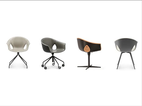 Poltrona in pelle con braccioli e base a 4 razze Ginger Ale Poltrona Frau fabbrica POLTRONA FRAU dall'Italia. Foto №3