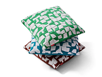 Cuscino geometrico quadrato in tessuto mosaico CASSINA