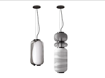 Lampada a sospensione in metallo e vetro BAXTER collezione Haiku fabbrica BAXTER dall'Italia