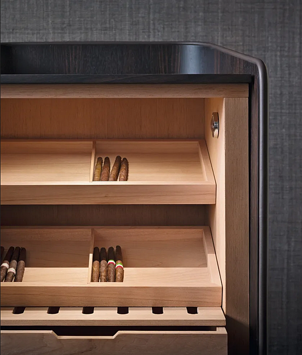 Unità di stoccaggio per sigari in legno Flou Gentleman fabbrica Flou dall'Italia. Foto №6