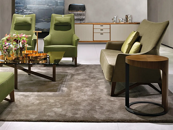 Tavolino da caffè ovale in legno GIORGETTI collezione Ling fabbrica GIORGETTI dall'Italia. Foto №5
