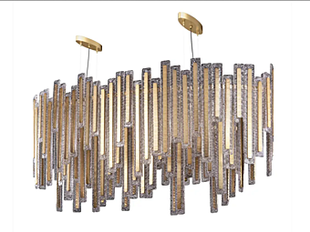 Lampada a sospensione in cristallo artigianale The Arcadian MULTIFORME SS7630-150x60-CK