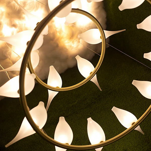 Lampada a sospensione in vetro soffiato artigianale Light of Love 6 MULTIFORME SS3380-6 fabbrica MULTIFORME dall'Italia. Foto №2