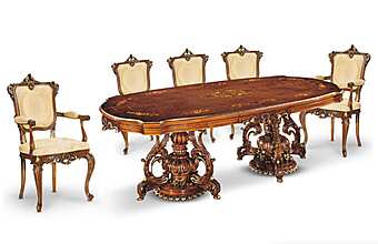 Tavolo rettangolare in legno massello FRATELLI RADICE 268A