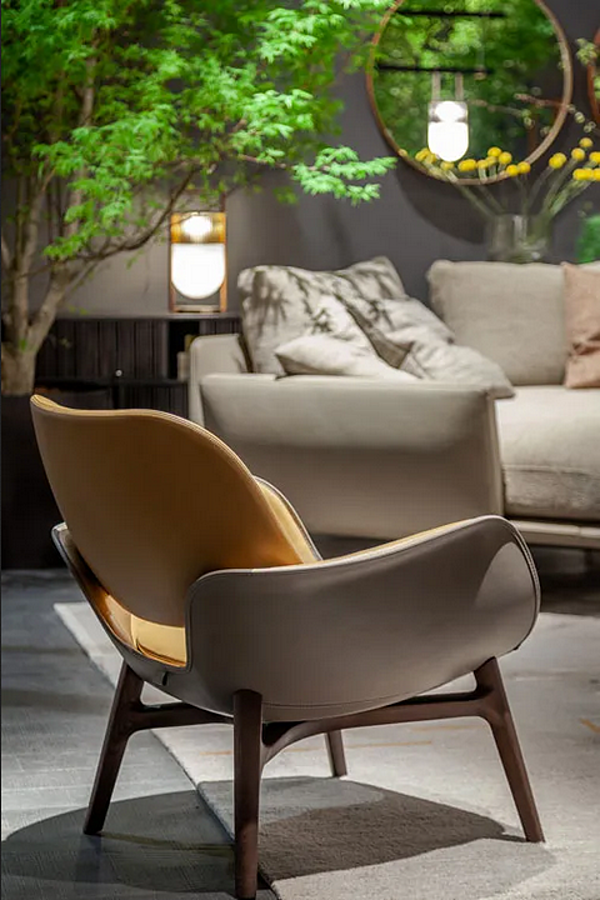 Poltrona in pelle imbottita con braccioli Martha Poltrona Frau fabbrica POLTRONA FRAU dall'Italia. Foto №9