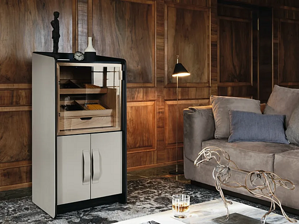 Unità di stoccaggio per sigari in legno Flou Gentleman fabbrica Flou dall'Italia. Foto №2