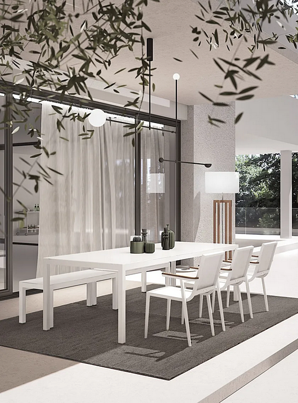 Sedia da giardino impilabile in alluminio con braccioli Atmosphera Domino DM.SB fabbrica ATMOSPHERA dall'Italia. Foto №11