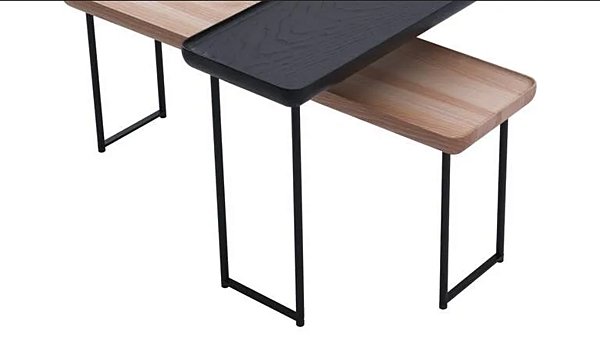 Tavolino da caffè in acciaio bassa per soggiorno Torei CASSINA fabbrica CASSINA dall'Italia. Foto №2