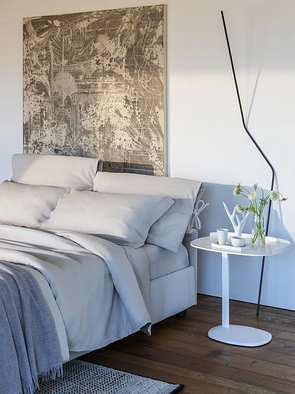 Letto matrimoniale con copertura removibile Nathalie Flou fabbrica Flou dall'Italia. Foto №12