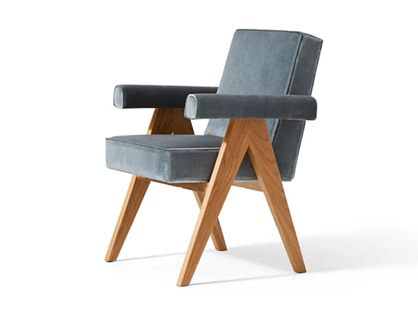 Poltrona con braccioli in tessuto CASSINA COLLEZIONE COMMITTEE fabbrica CASSINA dall'Italia. Foto №1