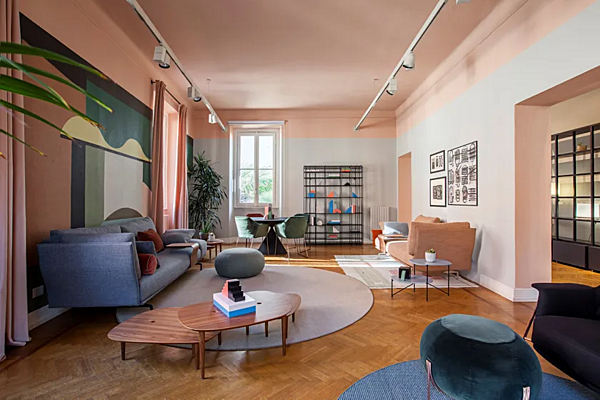 Divano in tessuto con copertura removibile Saba Avant Apres fabbrica SABA dall'Italia. Foto №3