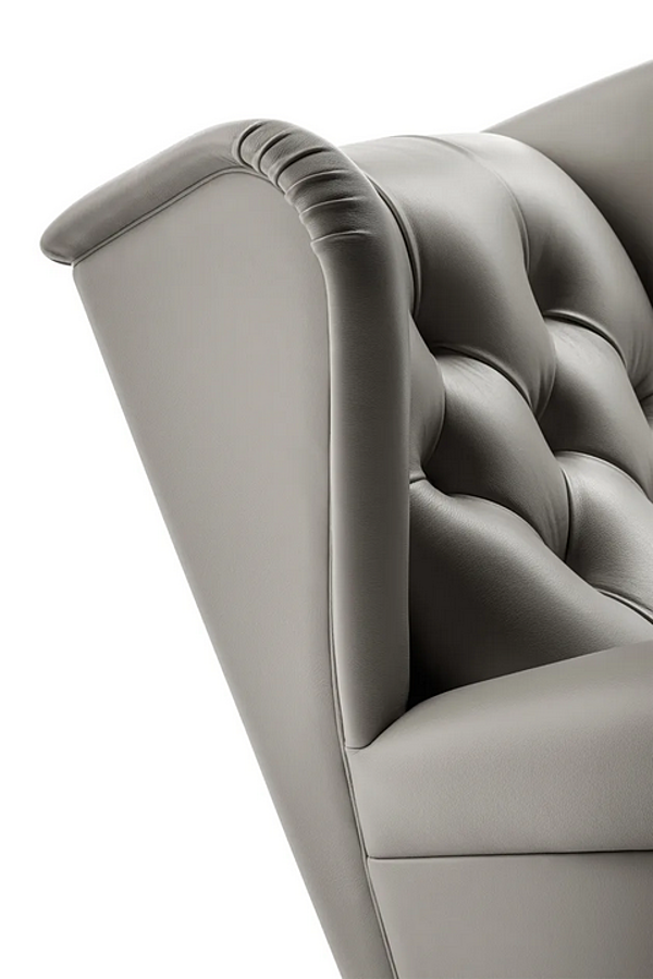 Poltrona in pelle trapuntata con braccioli 2019 POLTRONA FRAU fabbrica POLTRONA FRAU dall'Italia. Foto №14