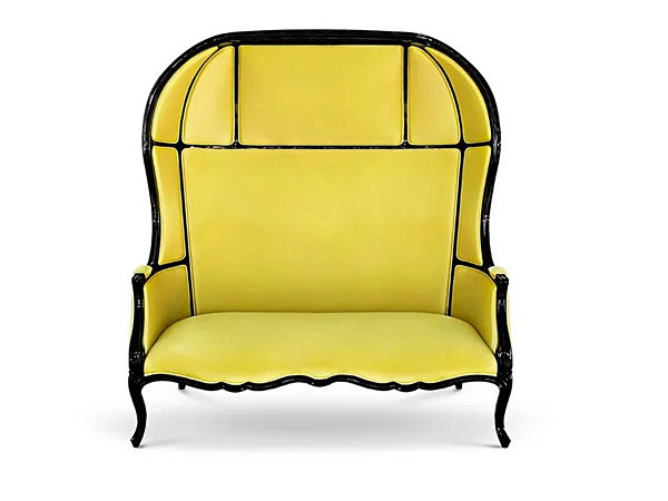 Divano a due posti con schienale alto in satin BRABBU Namib fabbrica BRABBU dall'Italia. Foto №1