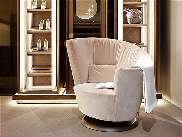 Poltrona girevole in tessuto Arabella GIORGETTI 50530, 50531 fabbrica GIORGETTI dall'Italia. Foto №3