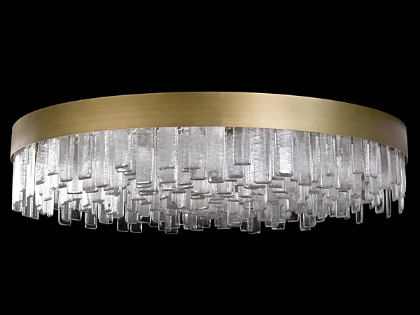 Lampada da soffitto in vetro LED Cosmopolitan 1 MULTIFORME PL7505-130x30-C fabbrica MULTIFORME dall'Italia. Foto №1