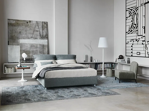 Letto matrimoniale con copertura removibile Nathalie Flou fabbrica Flou dall'Italia. Foto №15