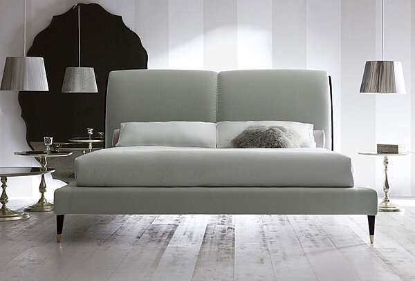 Letto matrimoniale con testata imbottita IRIS OPERA CONTEMPORARY fabbrica OPERA CONTEMPORARY dall'Italia. Foto №2