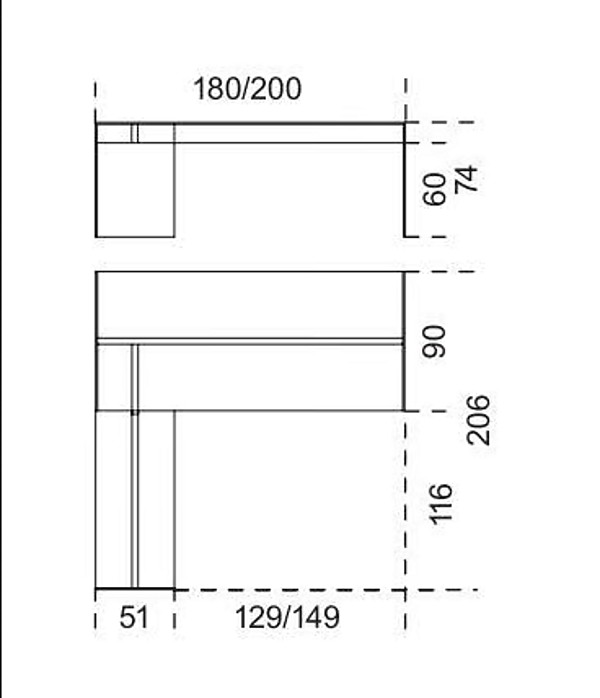 Punto informativo in cristallo per reception Gallotti&Radice collezione Air Desk Hall fabbrica Gallotti & Radice dall'Italia. Foto №4