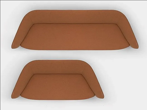 Диван с мягкой спинкой из ткани Sunbrella Kristalia TUILE fabbrica Kristalia dall'Italia. Foto №1