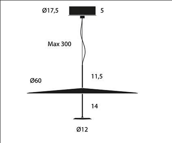 Lampada a sospensione in alluminio dimmerabile LED Lumina DOT 130, 131, 132 fabbrica Lumina dall'Italia. Foto №13