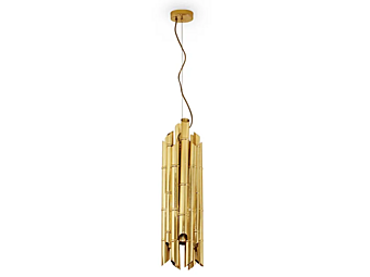 Lampada a sospensione in ottone Saki BRABBU