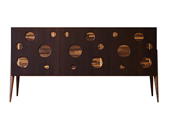 Credenza in noce con ante DALE LAUTA CERCHIO A 156