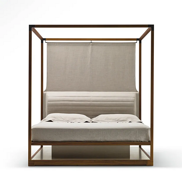 Letto matrimoniale con testiera imbottita GIORGETTI IRA 54270 fabbrica GIORGETTI dall'Italia. Foto №3