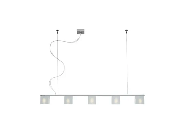 Lampada a sospensione in cristallo Cubetto Fabbian fabbrica Fabbian dall'Italia. Foto №8