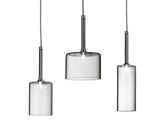 Lampada a sospensione da esterno in vetro LED Spillray Plus AXOLIGHT