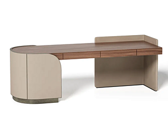 Scrivania in pelle con cassetti Duna Capital Collection DUN.SCR fabbrica Capital Collection dall'Italia