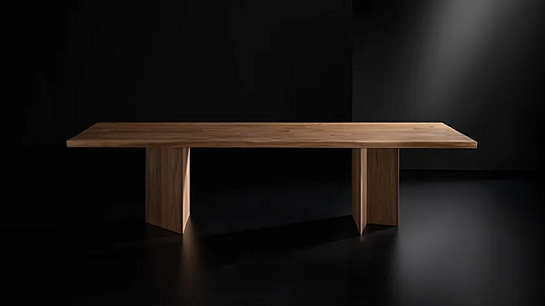 Tavolo rettangolare in legno massello Vero Compact Boomerang ARTE BROTTO L640, BOOMERANG fabbrica Arte Brotto dall'Italia. Foto №7