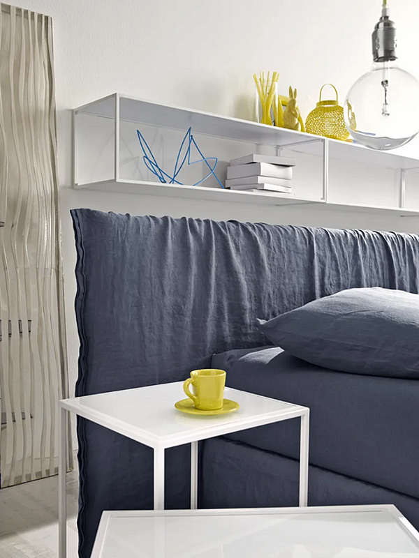 Letto singolo imbottito Duomo Design Dress fabbrica Duomo Design dall'Italia. Foto №3