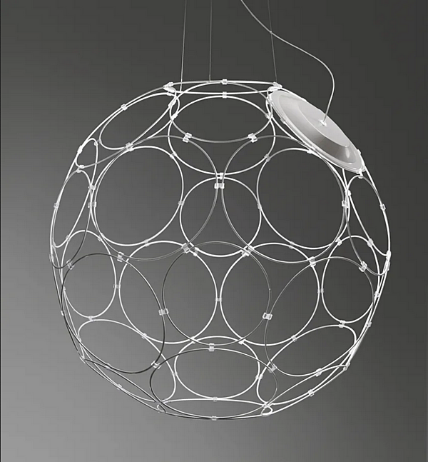 Lampada a sospensione in acciaio LED Fabbian Giro fabbrica Fabbian dall'Italia. Foto №8