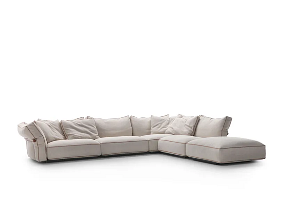 Divano angolare a tre posti in tessuto Camelot FLEXFORM fabbrica FLEXFORM dall'Italia. Foto №3