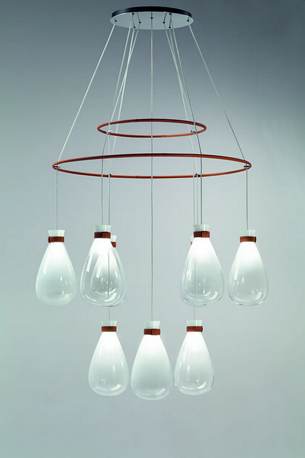 Lampadario in vetro soffiato POLTRONA FRAU SOFFI fabbrica POLTRONA FRAU dall'Italia. Foto №5
