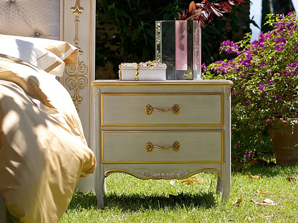 Tavolino da notte rettangolare in legno con cassetti Savio Firmino 3054 3054COM fabbrica SAVIO FIRMINO dall'Italia. Foto №3