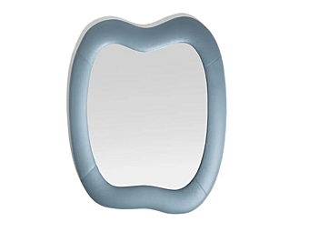 Specchio a muro con cornice in pelle POLTRONA FRAU SQUASH