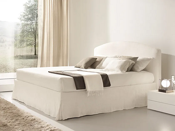 Letto matrimoniale con testiera imbottita Duomo Design Odea fabbrica Duomo Design dall'Italia. Foto №1