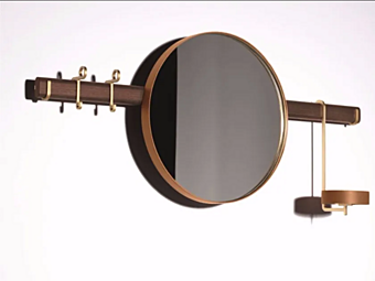 Specchio rotondo da parete in vetro Ren POLTRONA FRAU